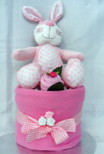 One Tier Nappy Cake big